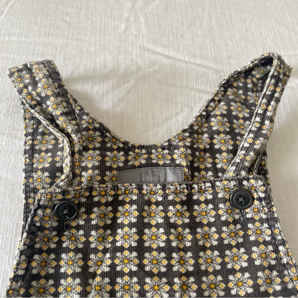 Floral Patterned Overalls Uniqlo